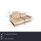 Ego Fabric Two-Seater Beige Sofa from Rolf Benz 2