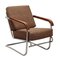 Vintage Rationalist Armchair in Wood and Fabric, 1940s 1