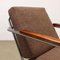 Rationalistischer Vintage Sessel aus Holz & Stoff, 1940er 4