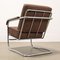 Vintage Rationalist Armchair in Wood and Fabric, 1940s 10