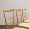 Vintage Chairs in Leatherette and Wood, 1950s, Set of 5 4