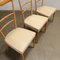 Vintage Chairs in Leatherette and Wood, 1950s, Set of 5 8