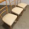Vintage Chairs in Leatherette and Wood, 1950s, Set of 5, Image 8