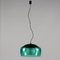 Vintage Ceiling Lamp in Aluminium and Glass, Italy, 1960s 1