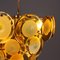 Vintage Lamp in Brass and Blown Glass from Vistosi, 1970s, Image 4