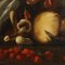 Still Life of Fruit and Mushrooms, Oil on Canvas, Framed, Image 3