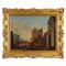 Landscape with Architectural Caprices, Oil on Canvas, Framed 1