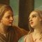 La visite de Maria, huile sur toile, début des années 1700, encadré 6