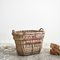 Large Antique Champagne Harvest Log Basket, 1920s 1