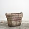 Large Antique Champagne Harvest Log Basket, 1920s, Image 3