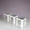 Tony Modular Stacking Tables by Porada Arredi, Italy, 1970s, Set of 3 7