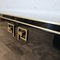 Black Lacquered Credenza with Brass Details, 1980 6