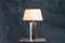 Lampada da tavolo minimalista in acciaio, Francia, anni '70, Immagine 2