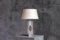 Lámpara de mesa minimalista de acero, Francia, años 70, Imagen 5