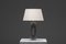 Lámpara de mesa minimalista de acero, Francia, años 70, Imagen 3