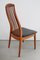 Chaise à Dossier Haut Vintage en Teck par Kai Kristiansen pour Schou Andersen, 1960s 3
