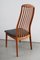 Vintage Teak Highback Chair by Kai Kristiansen for Schou Andersen, 1960s 4
