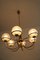 Mid-Century Modern Brass Chandelier and Wall Light, 1960s, Set of 2, Image 3