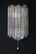 Vintage Glas Wandlampe mit 15 Stäben von Venini, Italien, 1970er 1