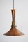 Lampe à Suspension Semi Pendulum en Cuivre par Bent Nordsted pour Lyskaer Belysning, 1970s 1