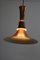 Lámpara colgante de semipéndulo de cobre de Bent Nordsted para Lyskaer Belysning, años 70, Imagen 5