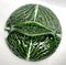 Art Nouveau Majolica Glazed Tableware with Leaves Pattern in Relief, 1930s, Set of 10 10