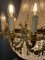 French Brass & Crystal Sac De Pearl Chandelier 7