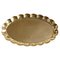 Hollywood Regency Oval Brass Tray by Karlstad Artsmide, Sweden, 1940s 1