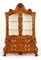 Dutch Marquetry Bookcase Cabinet with Bombe Inlay, 1930s 12