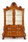 Dutch Marquetry Bookcase Cabinet with Bombe Inlay, 1930s, Image 12