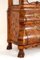 Dutch Marquetry Bookcase Cabinet with Bombe Inlay, 1930s 9
