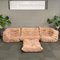 Floral Sofa Set by Michel Ducaroy for Ligne Roset, France, 1970s, Set of 4, Image 14