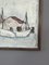 Fishing Port, Oil Painting, 1950s, Framed 10