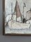 Porto da pesca, Dipinto a olio, anni '50, con cornice, Immagine 9