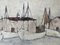 Porto da pesca, Dipinto a olio, anni '50, con cornice, Immagine 12