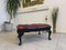 Chesterfield Red Leather Stool 13