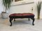 Chesterfield Red Leather Stool 9