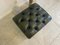 Chesterfield Green Leather Stool 3
