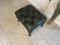 Chesterfield Green Leather Stool 5