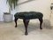 Chesterfield Green Leather Stool, Image 1