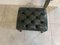 Chesterfield Green Leather Stool, Image 10