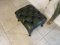 Chesterfield Green Leather Stool 11