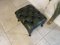 Chesterfield Green Leather Stool, Image 11
