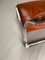 Set of Chromed Metal and Leather Armchairs by Vittorio Introini for Saporiti, 1965, Image 6