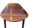 Round Dining Table in Rosewood with Four Inlays, 1960s, Set of 5, Image 2