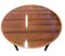 Round Dining Table in Rosewood with Four Inlays, 1960s, Set of 5 12