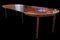 Mesa de comedor redonda de palisandro con cuatro incrustaciones, años 60. Juego de 5, Imagen 10