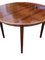 Round Dining Table in Rosewood with Four Inlays, 1960s, Set of 5 3
