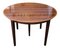 Table de Salle à Manger Ronde en Palissandre avec Quatre Incrustations, 1960s, Set de 5 1