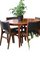 Round Dining Table in Rosewood with Four Inlays, 1960s, Set of 5, Image 20